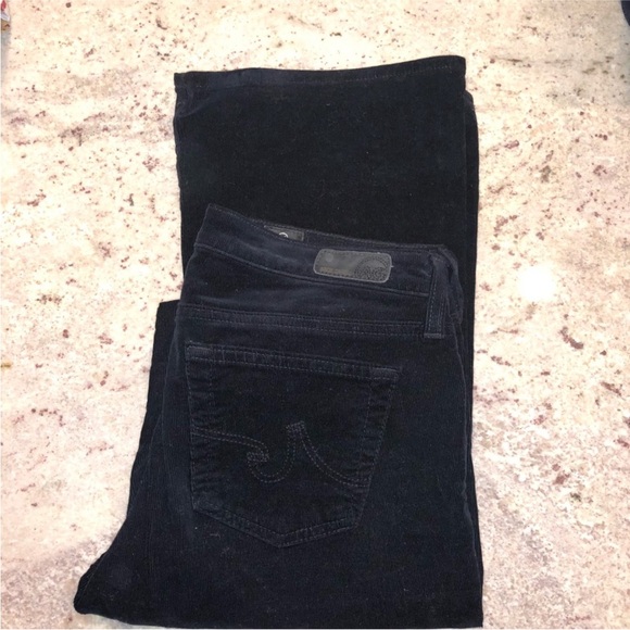 AG Black Corduroy Jeans Angel Boot 29R - Picture 4 of 6